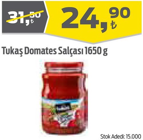 Tukaş Domates Salçası 1650 g image