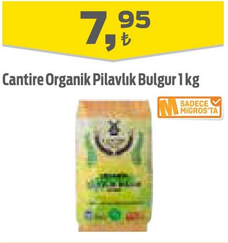 Cantire Organik Pilavlık Bulgur 1 kg image