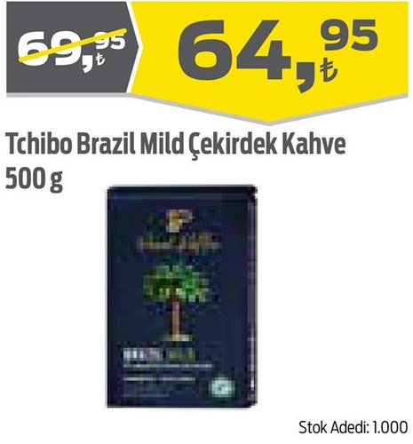 Tchibo Brazil Mild Çekirdek Kahve 500 g image