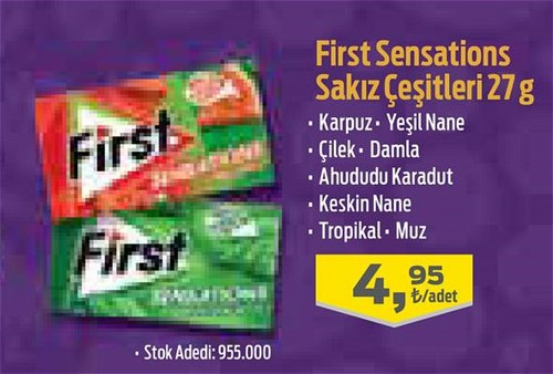 First Sensations Sakız Çeşitleri 27 g image