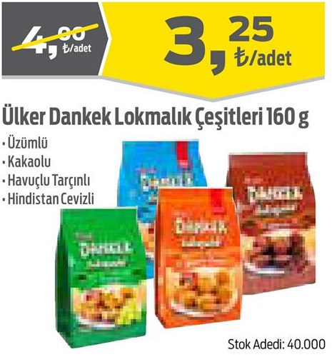 Ülker Dankek Lokmalık Çeşitleri 160 g image