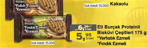 Eti Burçak Proteinli Bisküvi Çeşitleri 175 g image