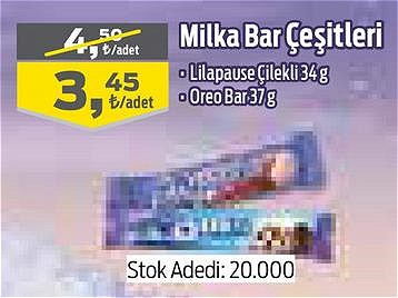 Milka Bar Çeşitleri/Adet image