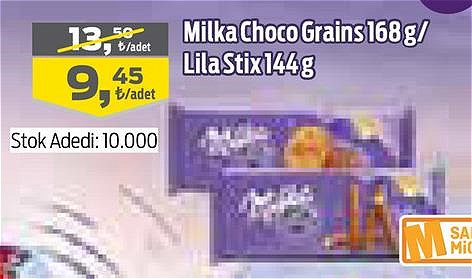 Milka Choco Grains 168 g/Lila Stix 144 g image