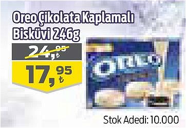 Oreo Çikolata Kaplamalı Bisküvi 246 g image