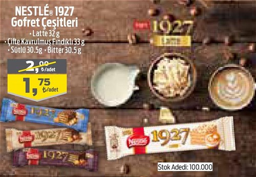 Nestle 1927 Gofret Çeşitleri/Adet image