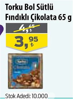 Torku Bol Sütlü Fındıklı Çikolata 65 g image