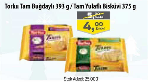 Torku Tam Buğdaylı 393 g/Tam Yulaflı Bisküvi 375 g image