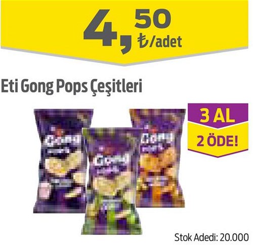 Eti Gong Pops Çeşitleri/Adet image