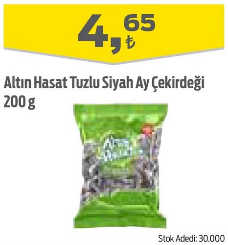 Altın Hasat Tuzlu Siyah Ay Çekirdeği 200 g image