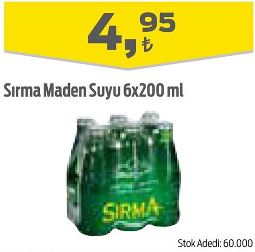 Sırma Maden Suyu 6x200 ml image