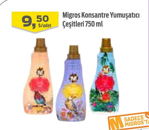 Migros Konsantre Yumuşatıcı Çeşitleri 750 ml image