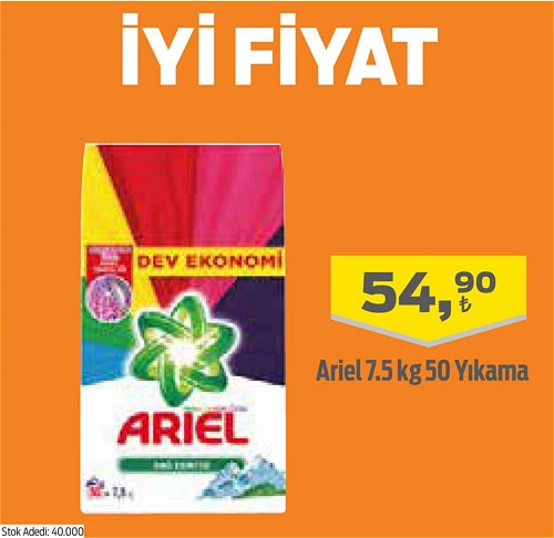 Ariel 7,5 kg 50 Yıkama image