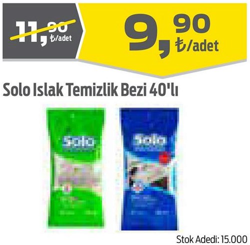 Solo Islak Temizlik Bezi 40'lı image