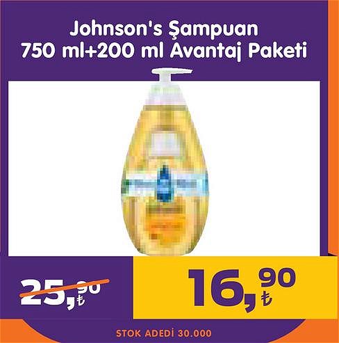 Johnson's Şampuan 750 ml+200 ml Avantaj Paketi image