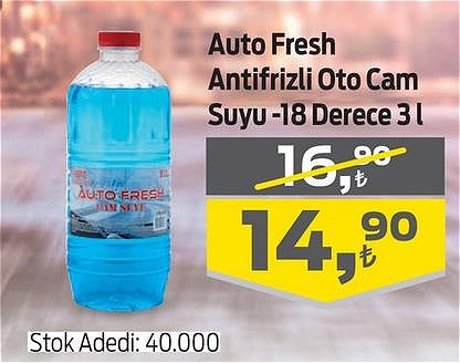 Auto Fresh Antifrizli Oto Cam Suyu -18 Derece 3 l image