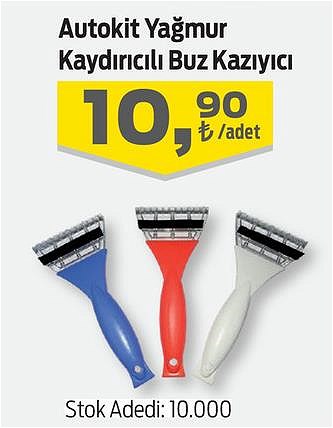 Autokit Yağmur Kaydırıcılı Buz Kazıyıcı image