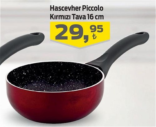 Hascevher Piccolo Kırmızı Tava 16 cm image