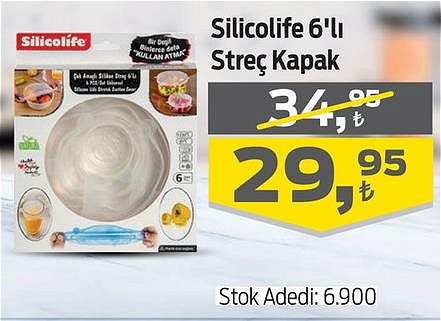 Silicolife 6'lı Streç Kapak image