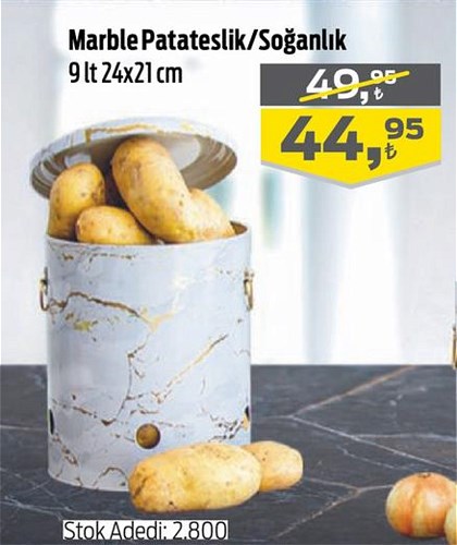 Sanabella Home Marble Patateslik/Soğanlık 9 l image