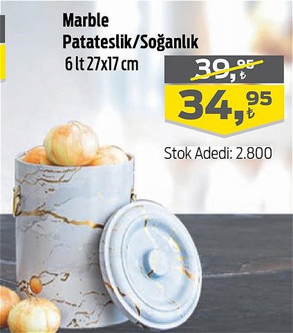 Sanabella Home Marble Patateslik/Soğanlık 6 l image