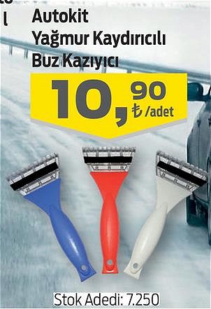 Autokit Yağmur Kaydırıcılı Buz Kazıyıcı image