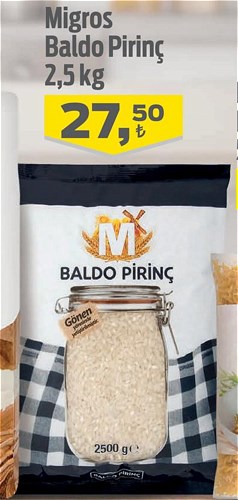 Migros Baldo Pirinç 2,5 kg image