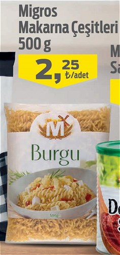 Migros Makarna Çeşitleri 500 g image