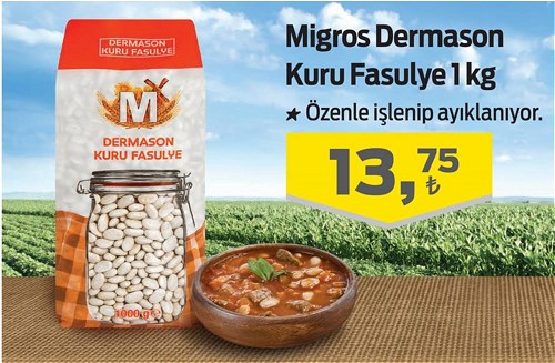 Migros Dermason Kuru Fasulye 1 kg image