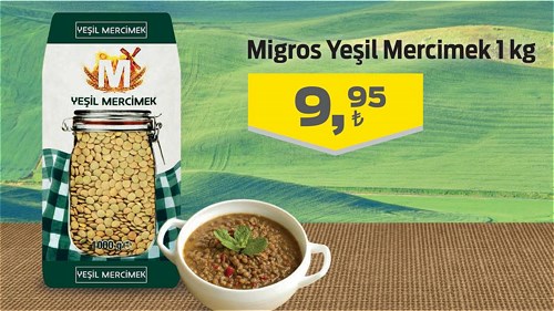 Migros Yeşil Mercimek 1 kg image