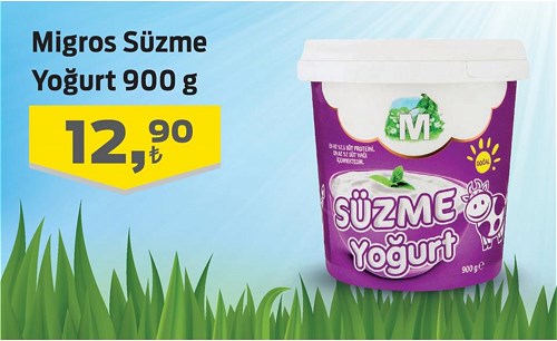 Migros Süzme Yoğurt 900 g image