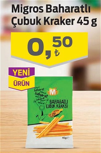 Migros Baharatlı Çubuk Kraker 45 g image