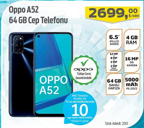 Oppo A52 64 GB Cep Telefonu image