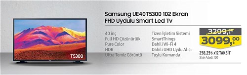 Samsung UE40T5300 102 Ekran FHD Uydulu Smart Led Tv image