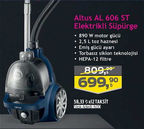 Altus AL 606 ST Elektrikli Süpürge 890 W image