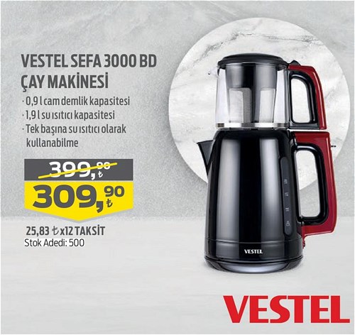 Vestel Sefa 3000 BD Çay Makinesi image