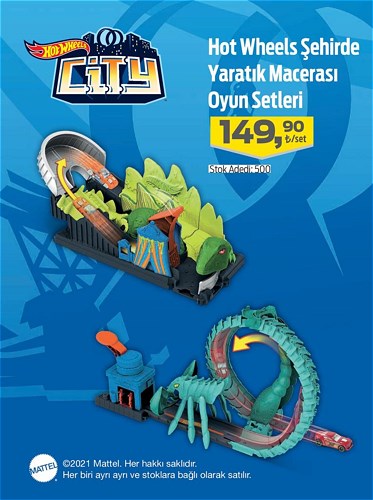 Hot Wheels Şehirde Yaratık Macerası Oyun Setleri image