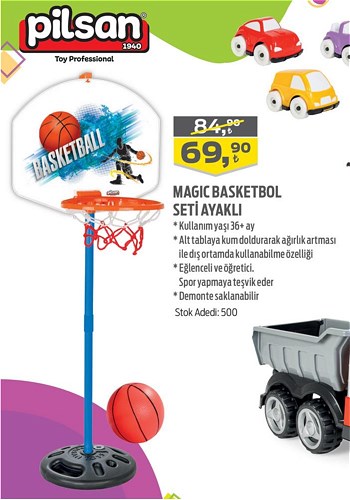 Pilsan Magic Basketbol Seti Ayaklı image