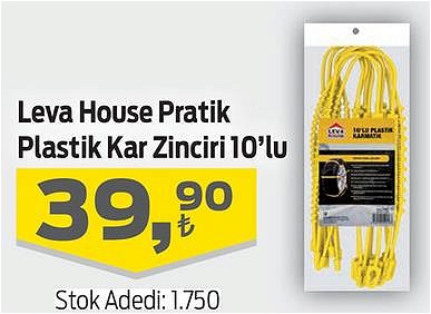 Leva House Pratik Plastik Kar Zinciri 10'lu image