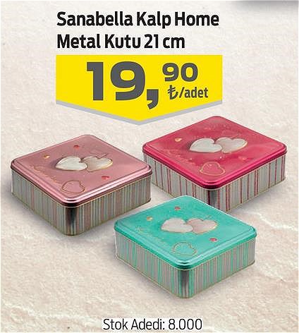 Sanabella Kalp Home Metal Kutu 21 cm image