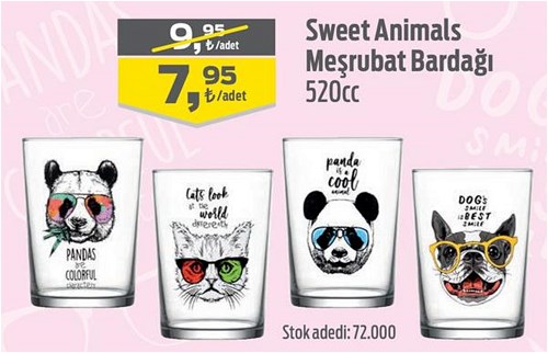 Lav Sweet Animals Meşrubat Bardağı 520 cc image