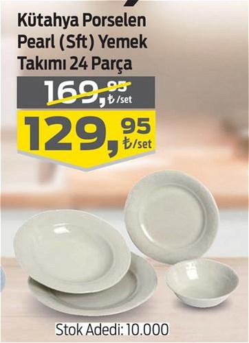 Kutahya Porselen Pearl Sft Yemek Takimi 24 Parca Indirimde Market