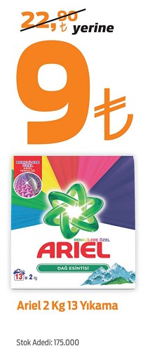 Ariel 2 kg 13 Yıkama image