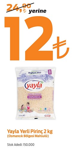 Yayla Yerli Pirinç 2 kg image