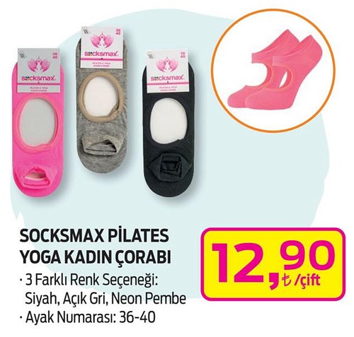 Socksmax Pilates Yoga Kadın Çorabı image