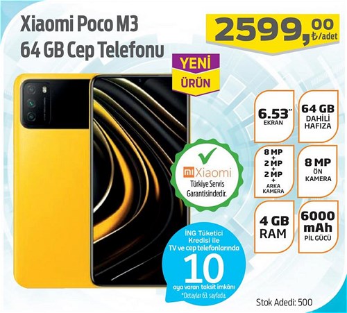 Xiaomi Poco M3 64 GB Cep Telefonu image