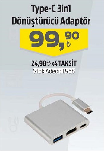iThink Type-C 3in1 Dönüştürücü Adaptör image