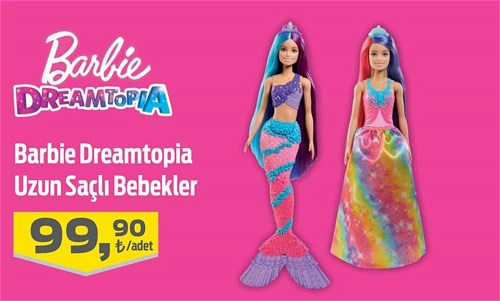 Barbie Dreamtopia Uzun Saçlı Bebekler image