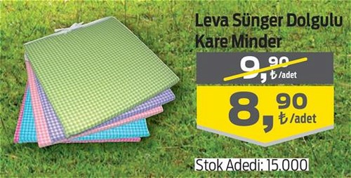 Leva Sünger Dolgulu Kare Minder image