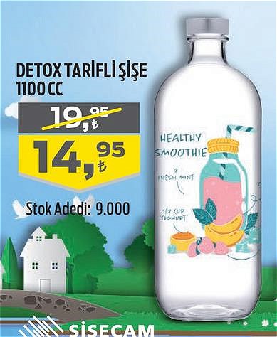 Paşabahçe Detox Tarifli Şişe 1100 cc image